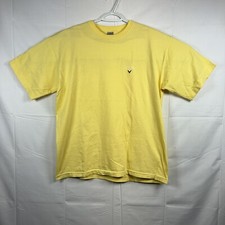 VTG Callaway Golf T-Shirt Men's L Yellow Embroidery Logo Made In USA