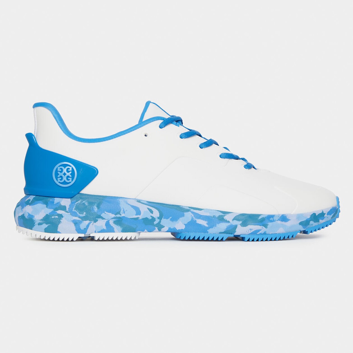 G/FORE MG4+ Golf Shoes Navy‎ Blue Turquoise Mens Spikeless Sneakers G4MS22EF30 Buy G/Fore Blue MG4 G/Lock Golf Shoes from Next USA main image 4