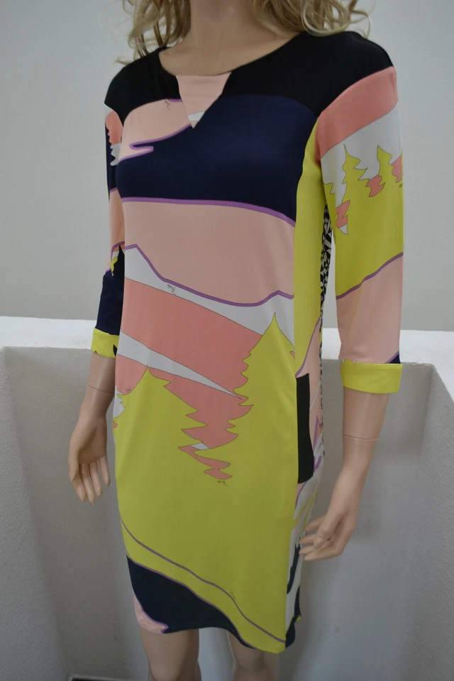 Emilio Pucci Firenze · Kleid Dress Bodycon · Multicolour DE 38 · Todschick - Bild 3 von 4