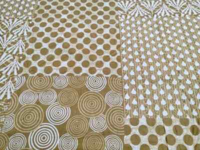 25 Yards Fabric Indian Green Floral Hand Printed Cotton Fabric Sewing Fabrics