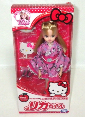 Takara Tomy Licca-chan Puppe Hellow Kitty x Licca-chan aus Japan Selten Neu k...
