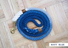 OMBRE DOG LEASH - NAVY BLUE medium 