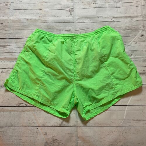 Vintage Shark Proof Swim Shorts Surf Beach Summer Nylon Green Men's Size Large - Picture 1 of 12