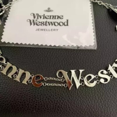 ヴィヴィアン　RAIMUNDAチョーカー　ネックレス　シルバー Raimunda Choker in PLATINUM-BLACK-Enamel | Vivienne Westwood®