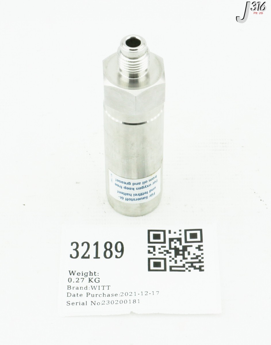 32189 WITT SAFETY VALVE (NEW) TUV SV 08-931 6.0 D/G 0.56 | eBay