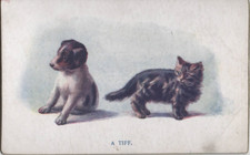 Christmas Panel Greetings Card C.W. Faulkner A Tiff