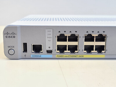 Cisco Catalyst 3560CX PoE+ 240W 8xGbE 2xSFP 2xCu WS-C3560CX