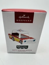 Hallmark Keepsake Christmas Ornament 2024, Fisher-Price Nifty Station Wagon New