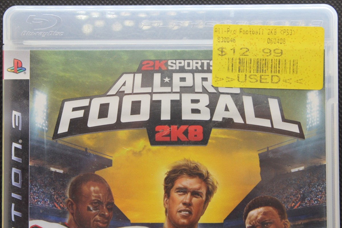 Jeu PS3 2K Sports All Pro Football 2K8 - Version US/Canada, Bon état (boîtier Inclus)