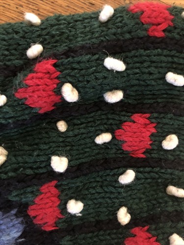 Alexandra Bartlett Eagles Eye Hand Knit Sweater Bear Watermelon Duck Flowers S - Picture 12 of 16