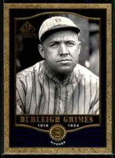 2001 SP Legendary Cuts Burleigh Grimes #26 Brooklyn Dodgers
