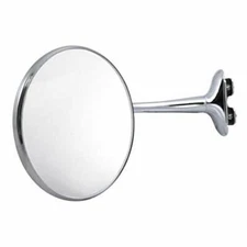 United Pacific C5007 4" Round Classic Style Door Edge Mirror - 1 Unit