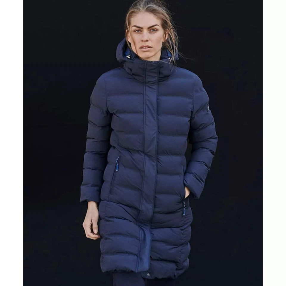 Cutter & Buck Wenatchee Ladies Padded Puffer Jacket | Hood | Navy/Black | XS-2XL - Image 2 of 4