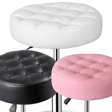 Adjustable Swivel Metal Frame Stool Modern Round Vanity Stool Chair