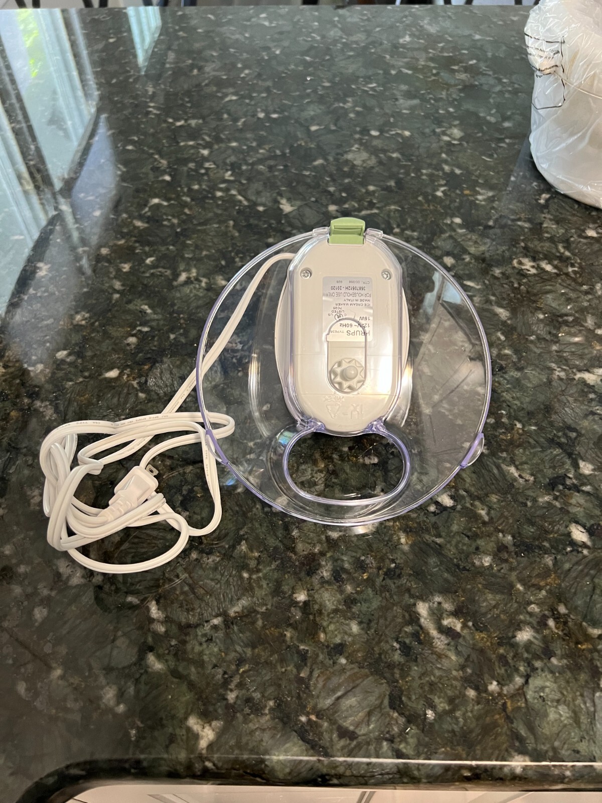 Krups La Glaciere Ice Cream & Sorbet Maker1.5 Quart Model 358, White