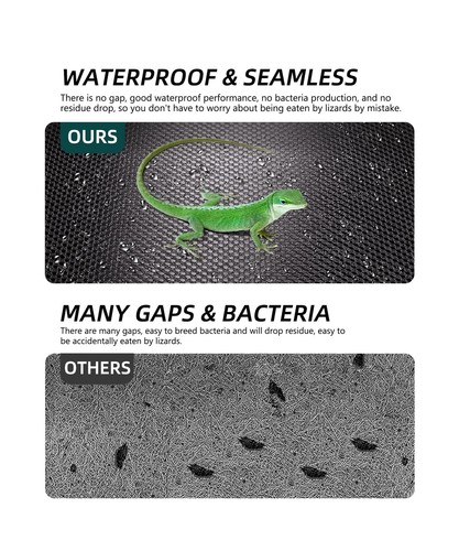 SEAPANHE Large Reptile Carpet Terrarium Liner Bedding Substrate Mat – Non- - Picture 5 of 7