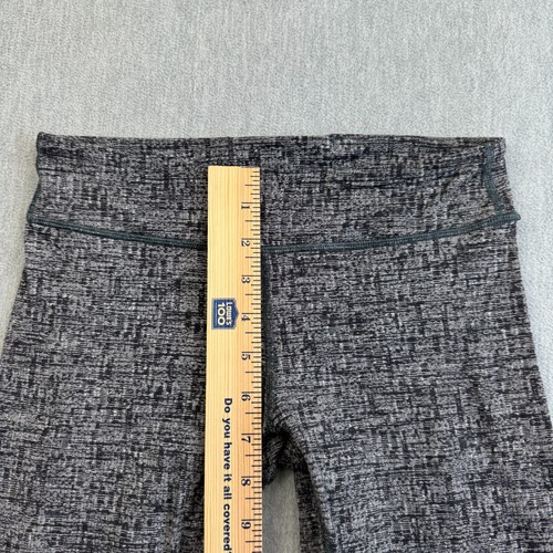 Ivivva By Lululemon Leggings Womens 12 Gray Heathered 28" Tight Athletic Gym - Picture 5 of 11