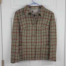 Vintage Womens Plaid Wool Jacket Scotland House Size Medium