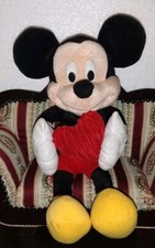 Disney Mickey Mouse w/ Heart Valentine Love 15" Plush Stuffed Toy Just Play M