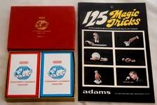 CONOCO Oil Gas Safety Playing Cards 2 Decks Unused + Adams 125 Magic Tricks
