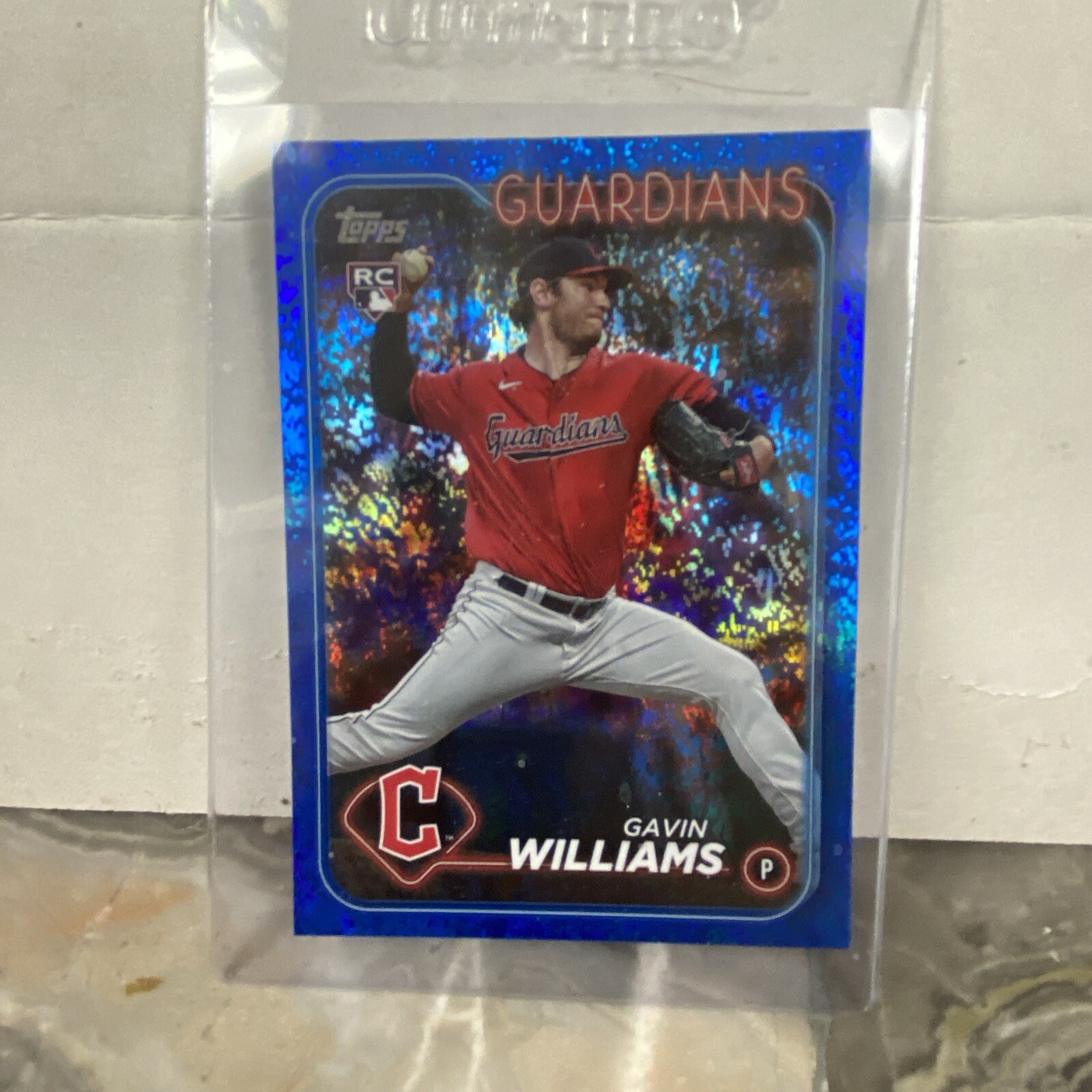 2024 Topps Series 1 - Blue Holofoil #242 Gavin Williams 410/999 (RC)