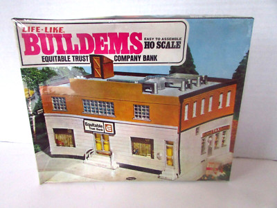 Life Like Buildems HO Building Kit Equitable Trust Company Bank Sealed Lot-E