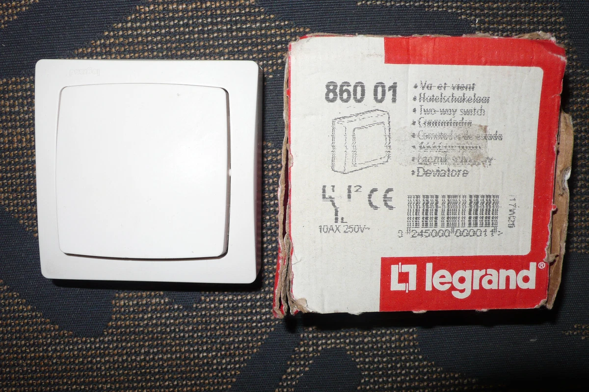 LEGRAND 86001 Interrupteur va-et-vient Appareillage saillie complet