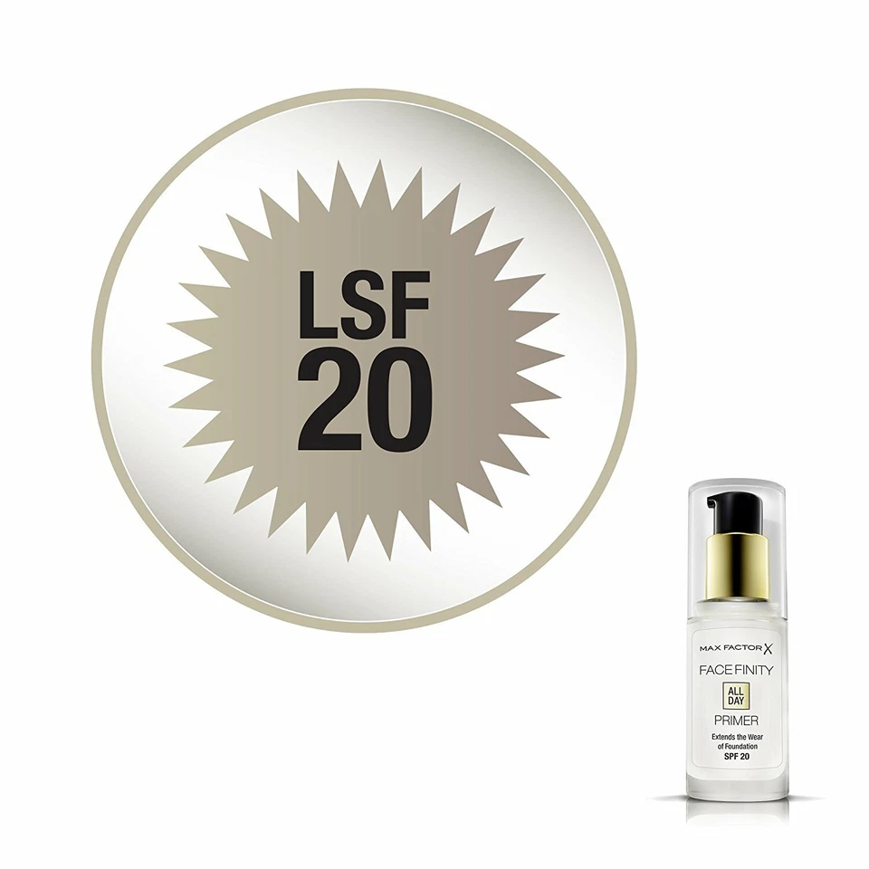 MAX FACTORX FACE FINITY MAKE UP BASE PRIMER GLÄTTENDE BASIS PUMPSPENDER 30ml - Bild 4 von 4