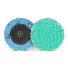 25PCS 3" Green Zirconia Quick Change Sanding Disc 40Grit Coarse Grade 75mm TypeR