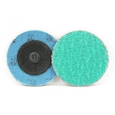 25PCS 3in Green Zirconia Coarse Quick Change Sanding Disc 75mm 40 Grit for Wood