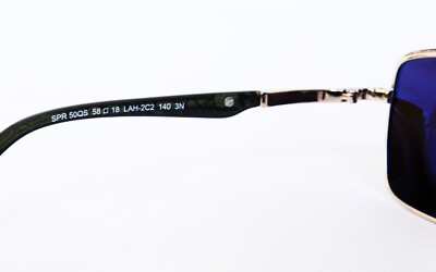 NWB! Prada Aviator Sunglasses SQR 50QS Gold Frame Brown  display picture 3
