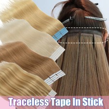 CLEARANCE Tape In 8A Remy 100 Human Hair Extensions Skin Weft Full Head 100pcs