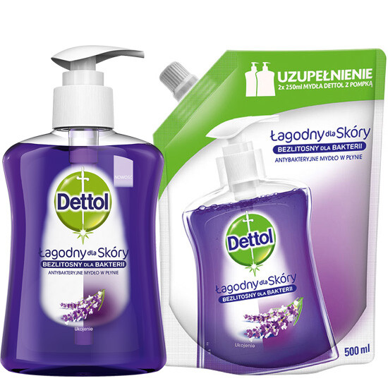 Dettol/Sagrotan Flüssigseife 250ml + 500ml Nachfüller Lavendel