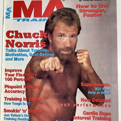 Chuck Norris MA Training Magazine 1997 Japan MMA Fighter Valera Tim Ferris