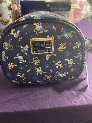 Disney Loungefly Blue and Gold 50th NWT Disney World 50th Anniversary Blue Gold Loungefly Backpack  main image 2