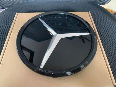 3D stern Emblem Grill Schwarz Logo 205mm Für 2015-2019 Mercedes-Benz GLC-GLE-GLS