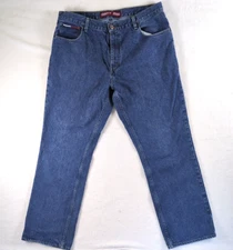 Tommy Hilfiger VTG Mens Jean 40x34 Blue PLI-PLI Bootcut Casual Medium Wash Denim