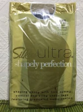 Silkies Ultra Shapely Perfection Large Jet Black Firm Control #110308