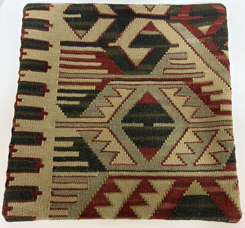Pottery Barn Kilim Aztec Southwestern Pillow Cover Approximately 18”x 18” Square