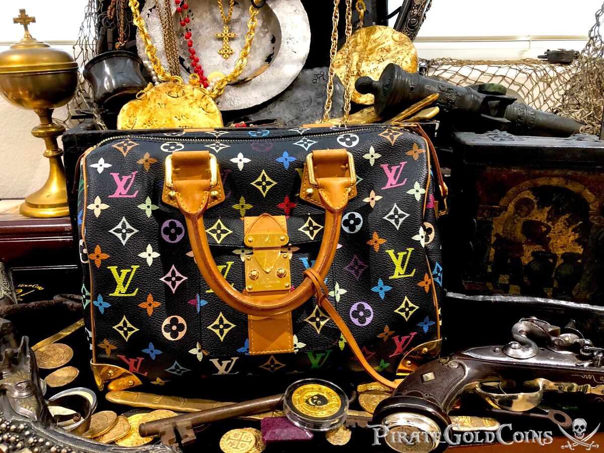 Louis Vuitton Mini Speedy Black Multicolor Murakami Monogram For