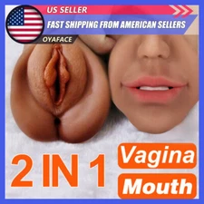 Realistic Mouth Male Masturbator Pussy-Blowjob Oral Stroker Sex-Toy for-Men Doll