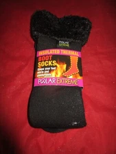 1 Pair Polar Extreme Insulated Thermal Boot Knee High Socks Women Made USA 9-11