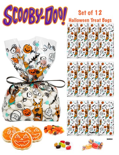 Set of 12 Scooby Doo Cellophane Halloween Treat Bags (1 Dozen) - 第 1/3 張圖片