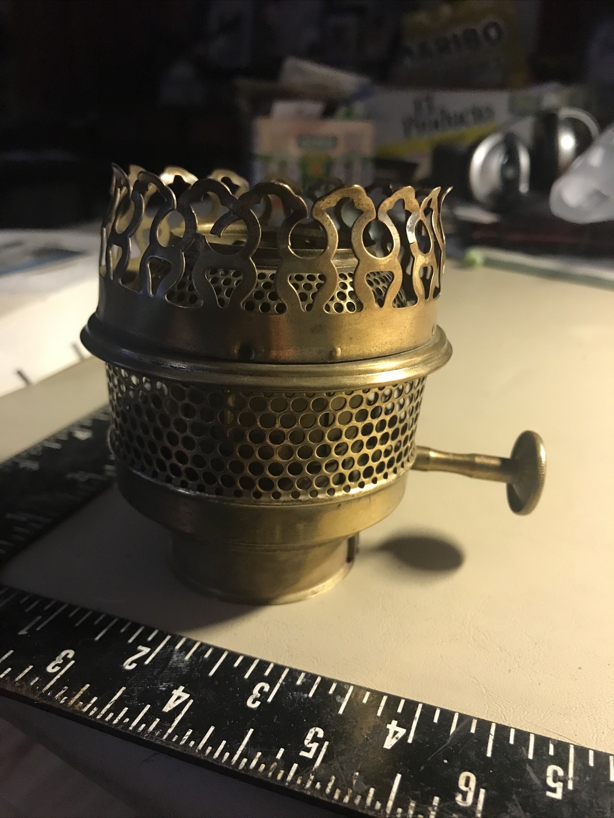 Antique Brass B&H or Rayo (style) Center Draft Oil Lamp Burner eBay