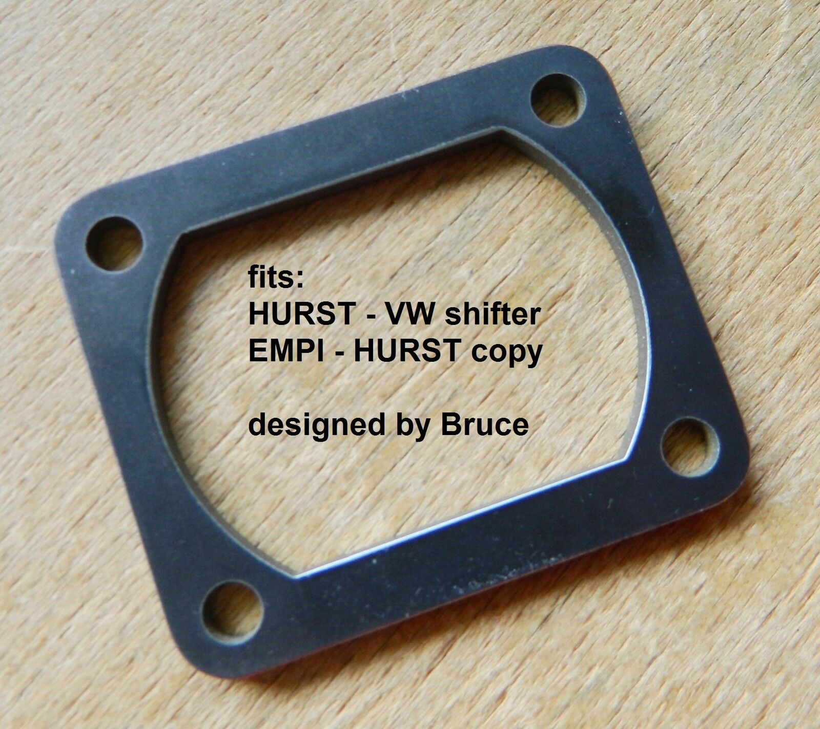 Hurst Shifter PLATE VW Beetle Karmann Ghia Dune Buggy Bus EMPI Volkswagen Type 3