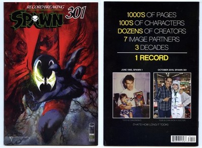 Image Comics Spawn #301 Variante Cover B Sienkiewicz eingetütet & mit Kartonunterlage nie gelesen