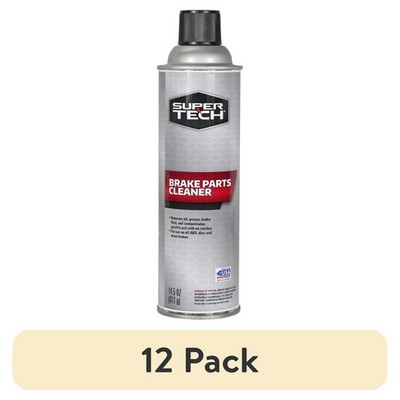 (12 pack) Super Tech Non-Chlorinated Brake Parts Cleaner, 14.5 oz
