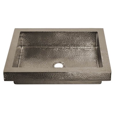 Native Trails CPS46 Nickel Tatra 17'' Single Basin Drop In Copper Bathroom Sink