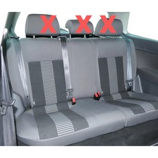 VW Polo 9N 9N3 Sitz Rückbank Sitzfläche Sitze 3 Punkt Gurt hinten United