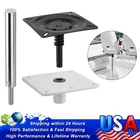 Boat Pedestal Seat Package, 3-Piece Kit, Includes Boat Seat, Pedestal, and Swive